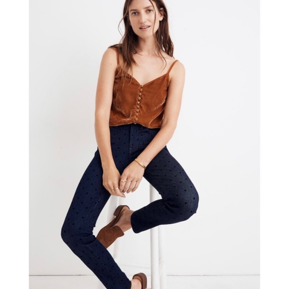 Madewell Flocked Dots Jeans 28